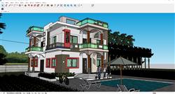 家园别墅住宅SU模型