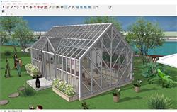 植物玻璃阳光房SU模型