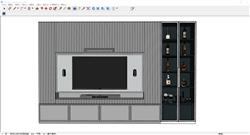 电视柜SU模型