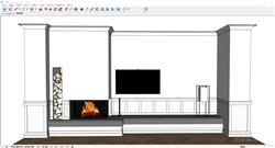 壁炉,免费sketchup模型, 高质量su模型, su建筑模型, su景观园林模型, su家装模型 免费SU模型下载