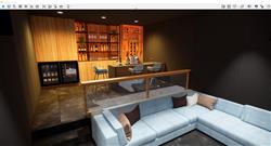 家庭地窖酒吧SU模型 免费sketchup模型下载
