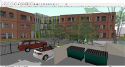 外国幼儿园建筑SU模型 免费sketchup模型下载