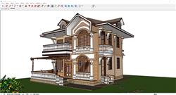 阿塞拜疆别墅住宅SU模型 免费sketchup模型下载
