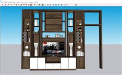 哥斯达黎加电视柜skp模型模式 免费sketchup模型下载