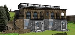 圣文森特别墅住宅SU模型 免费sketchup模型下载