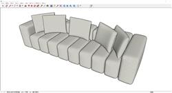 沙发SU模型 免费sketchup模型下载