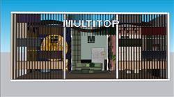 加蓬展厅展位SU模型