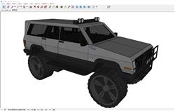 越野车汽车SU模型 免费sketchup模型下载