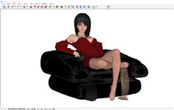 明星美女人物SU模型