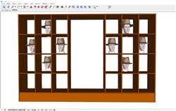 帽子模特展柜SU模型 免费sketchup模型下载
