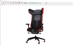 电脑椅电竞椅网吧椅SU模型 免费sketchup模型下载