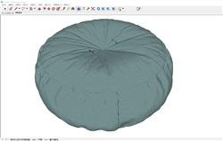 圆形坐垫SU模型 免费sketchup模型下载