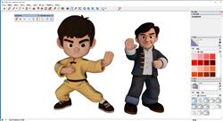 李大龙格斗人物SU模型 免费sketchup模型下载