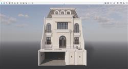 伯利兹别墅建筑SU模型 免费sketchup模型下载