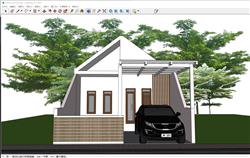 极简迷你住宅建筑SU模型