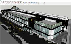多巴哥商业玻璃建筑SU模型