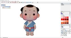 古代男孩牧童SU模型