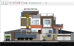 老挝别墅建筑SU模型
