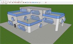 泡沫房建筑SU模型