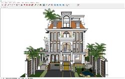 巴哈马别墅住宅SU模型