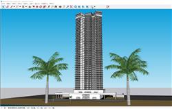 玻利维亚酒店建筑SU模型