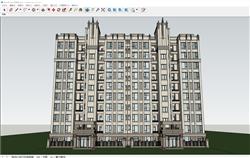 新古典住宅施工图SU模型