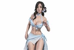 美女人物SU模型