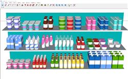 超市商品货架SU模型