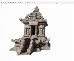 东南亚宗教建筑石庙SU模型