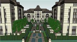 新古典洋房建筑SU模型