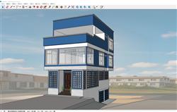 尼泊尔多层住宅建筑SU模型