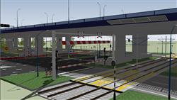 高架桥公路道路铁路SU模型