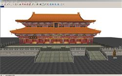 中式古建筑故宫SU模型