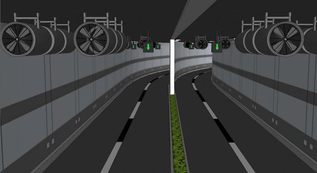 公路隧道风机的SU模型