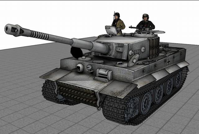 二战德国坦克兵SU模型