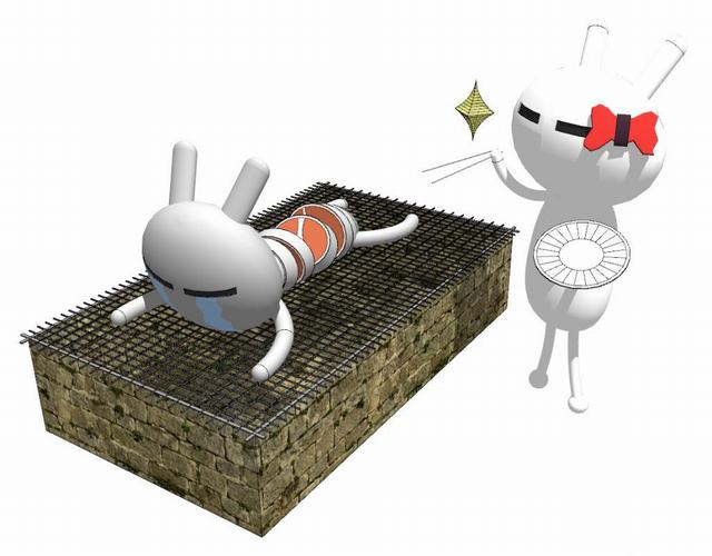 卡通烧烤小兔子SU模型