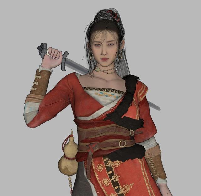 武侠人物女侠剑客SU模型