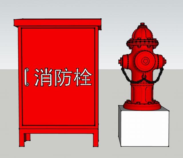 消防栓消防箱SU模型