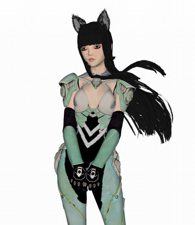 Cosplay猫女孩角色扮演SU模型