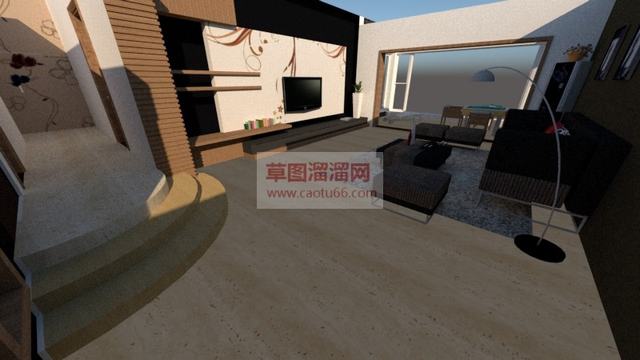 现代室内户型SU模型