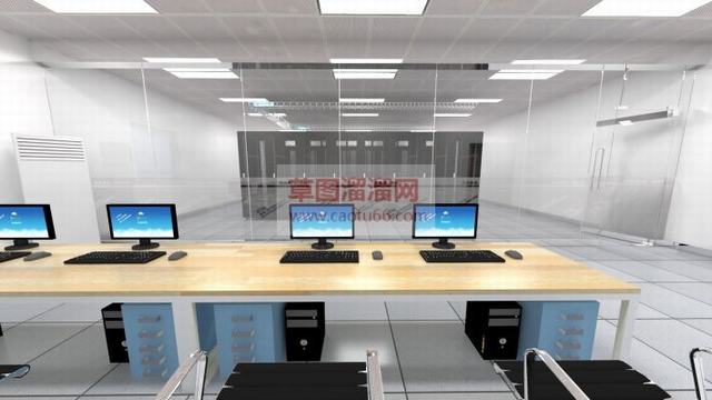 服务器机房SU模型