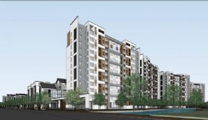 新中式建筑小区SU模型 免费sketchup模型下载