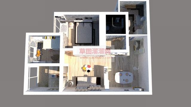 欧式现代简约SU模型