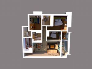 现代精美室内SU模型 免费sketchup模型下载
