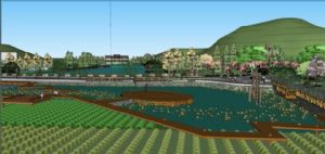 美丽乡村建设景观SU模型 免费sketchup模型下载