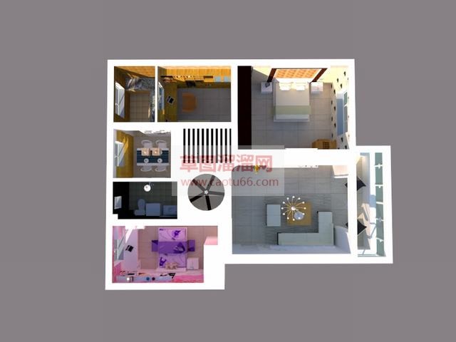 户型室内家装SU模型