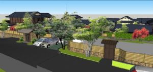 日式风格会所建筑SU模型