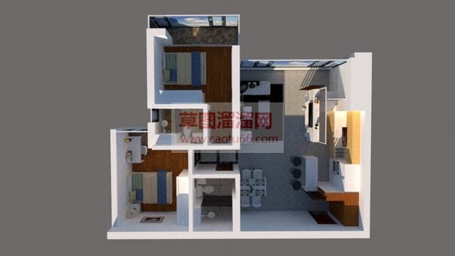 户型室内SU模型