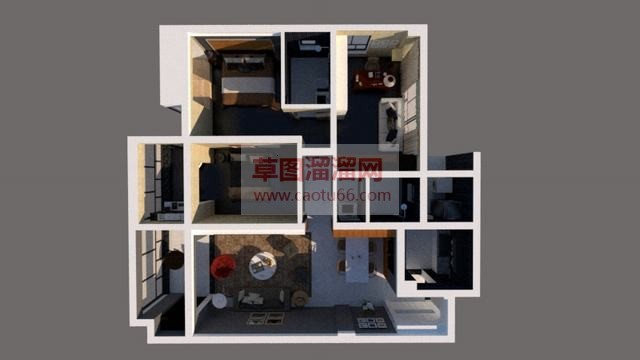 宜家现代家装SU模型