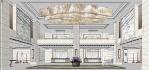 主题酒店大厅SU模型 免费sketchup模型下载